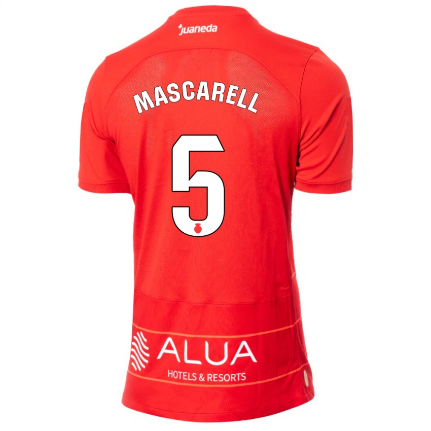 Kvinder Omar Mascarell #5 Rød Hjemmebane Spillertrøjer 2023/24 Trøje T-Shirt