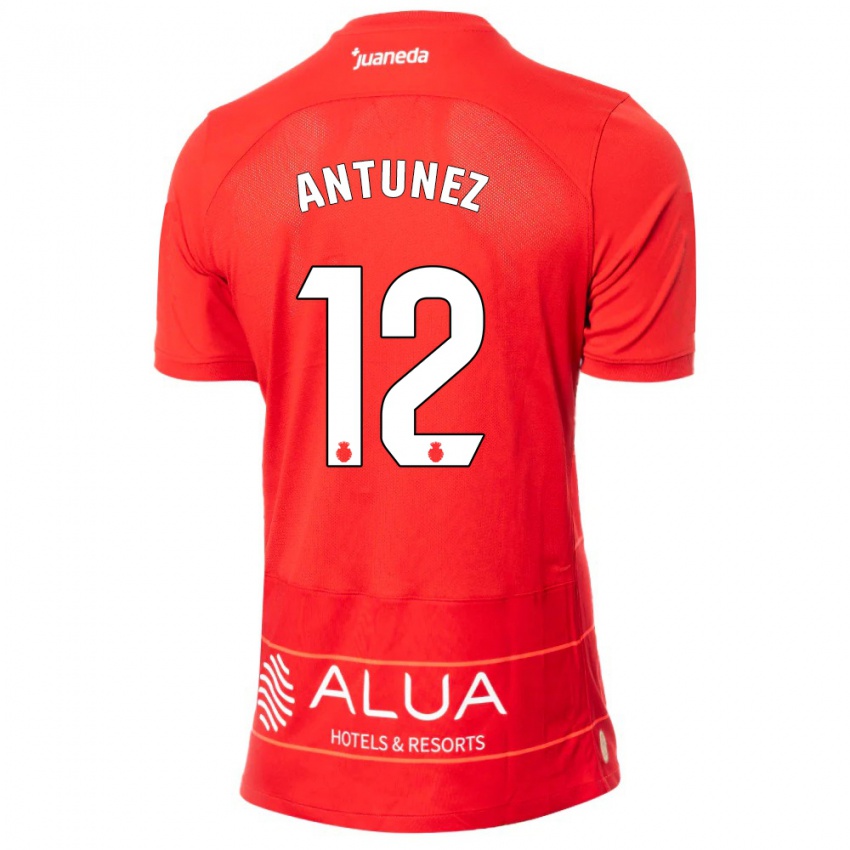 Kvinder Yahir Antúnez #12 Rød Hjemmebane Spillertrøjer 2023/24 Trøje T-Shirt