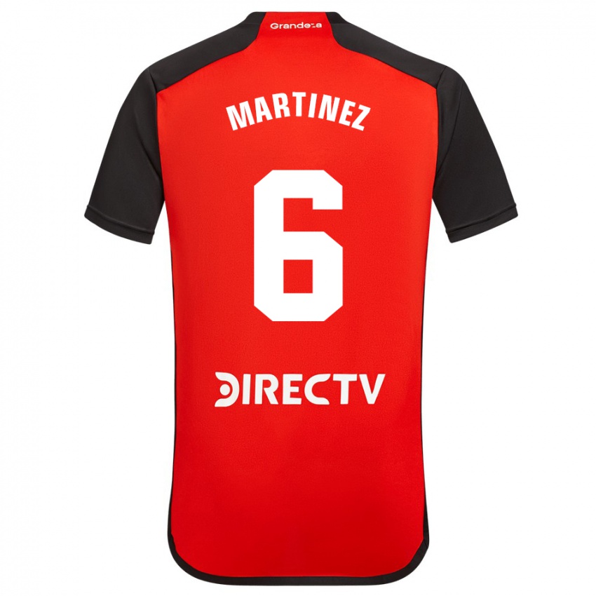 Kvinder David Martinez #6 Rød Udebane Spillertrøjer 2023/24 Trøje T-Shirt