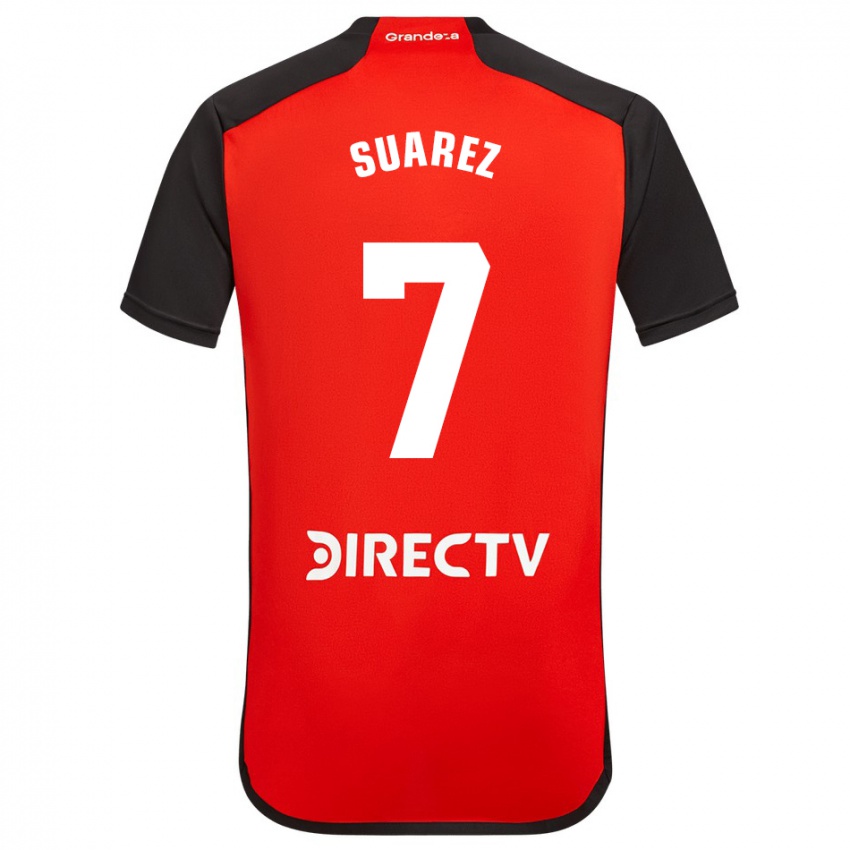 Kvinder Matias Suarez #7 Rød Udebane Spillertrøjer 2023/24 Trøje T-Shirt