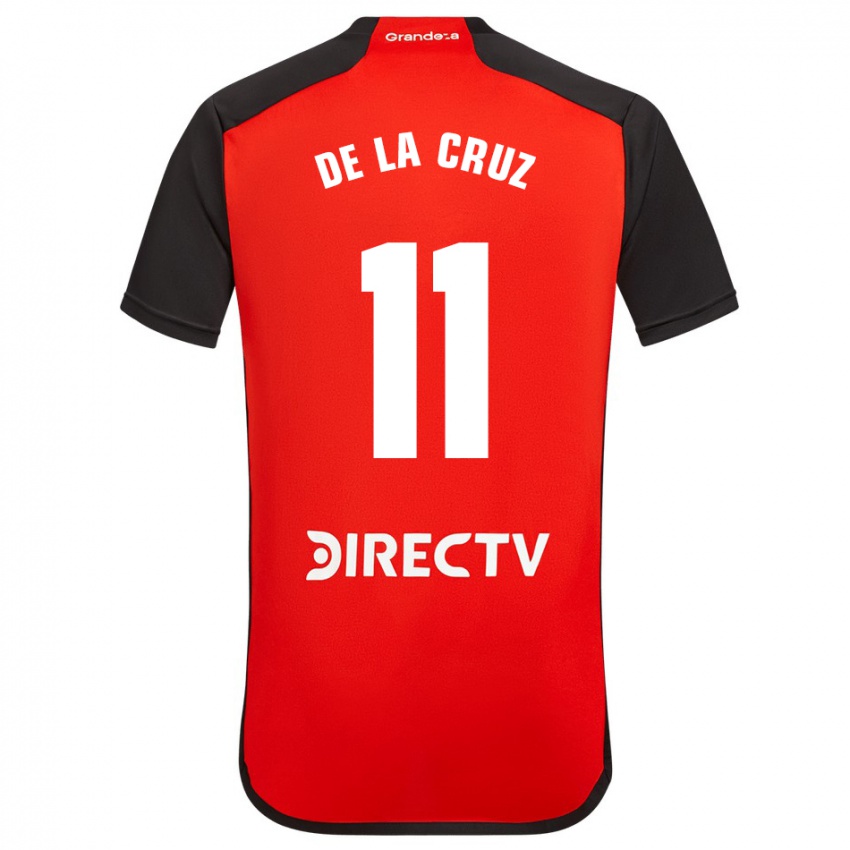 Kvinder Nicolas De La Cruz #11 Rød Udebane Spillertrøjer 2023/24 Trøje T-Shirt