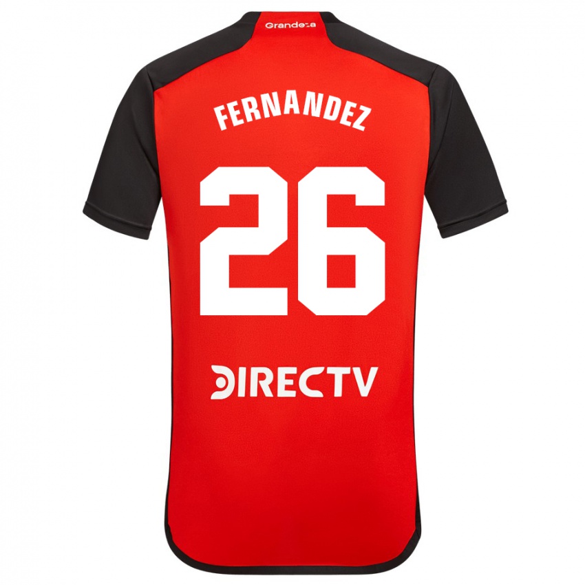 Kvinder Nacho Fernández #26 Rød Udebane Spillertrøjer 2023/24 Trøje T-Shirt