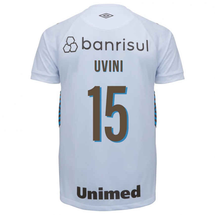 Kvinder Bruno Uvini #15 Hvid Udebane Spillertrøjer 2023/24 Trøje T-Shirt