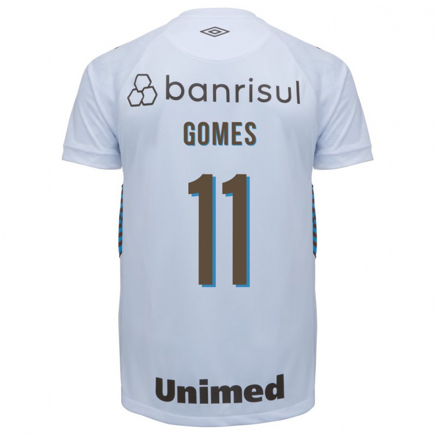 Kvinder Gustavo Gomes #11 Hvid Udebane Spillertrøjer 2023/24 Trøje T-Shirt