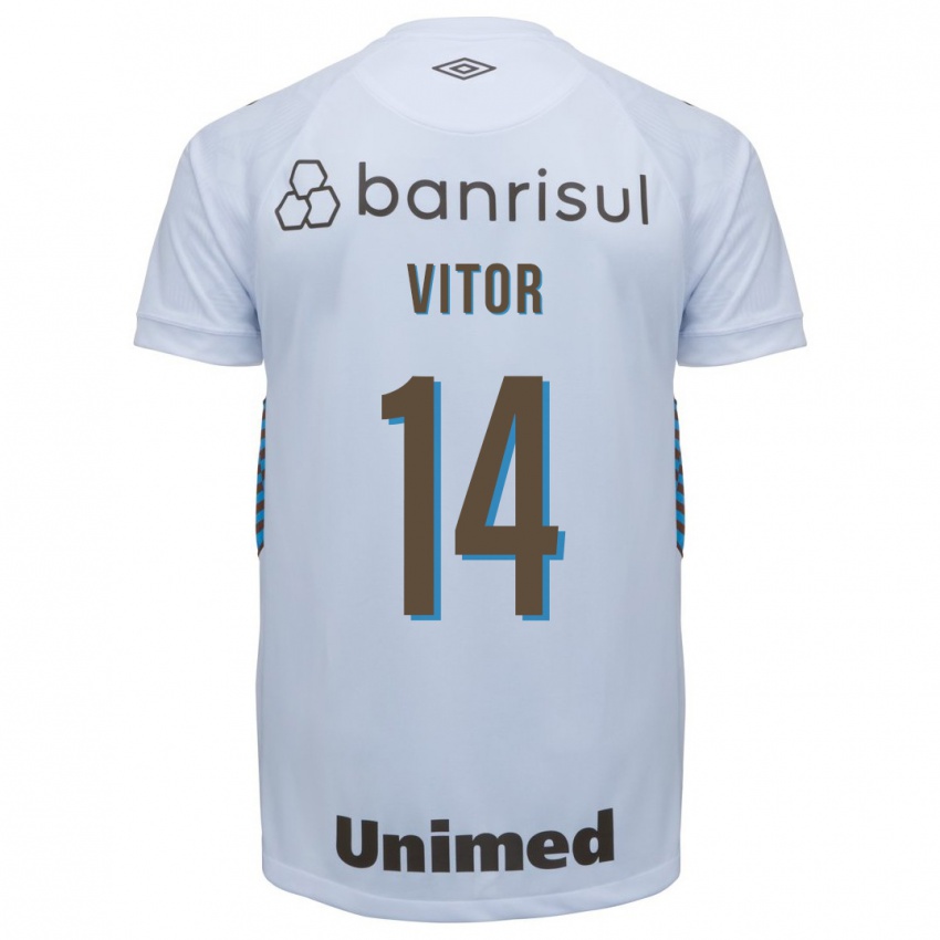 Kvinder João Vitor #14 Hvid Udebane Spillertrøjer 2023/24 Trøje T-Shirt