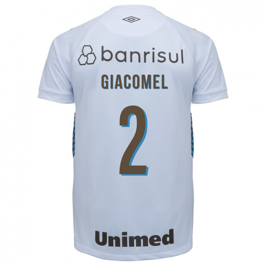 Kvinder Laís Giacomel #2 Hvid Udebane Spillertrøjer 2023/24 Trøje T-Shirt
