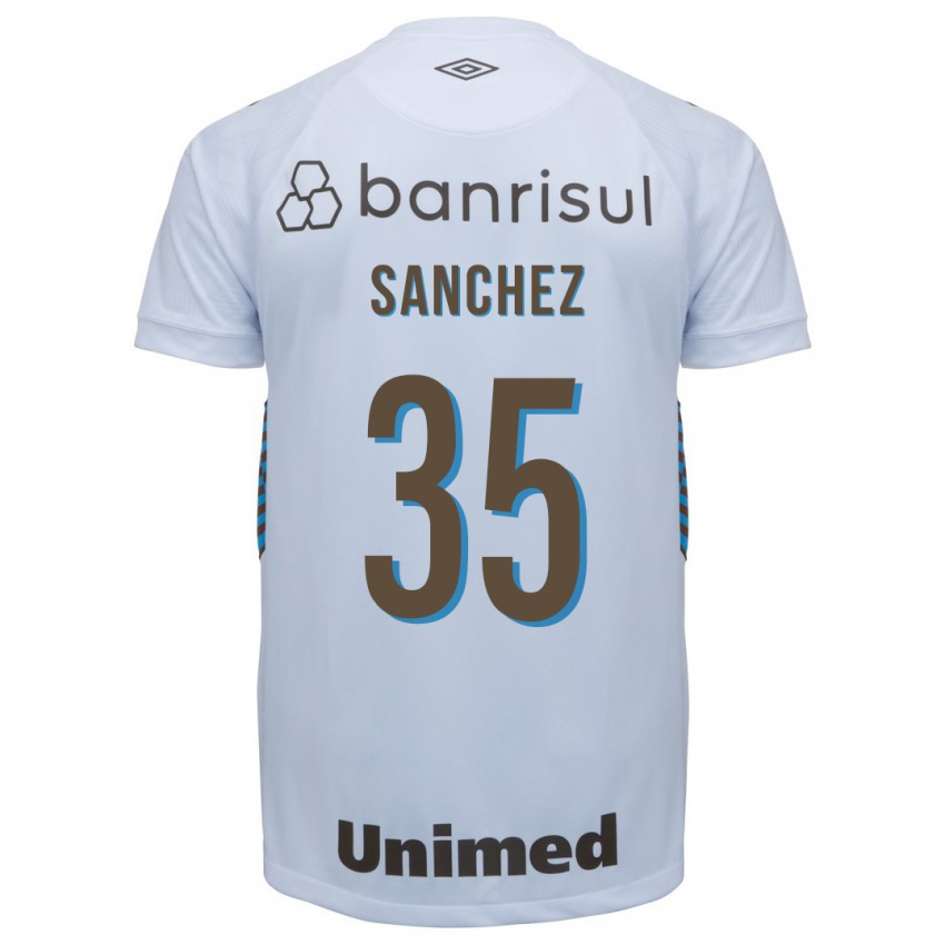Kvinder Lari Sanchez #35 Hvid Udebane Spillertrøjer 2023/24 Trøje T-Shirt