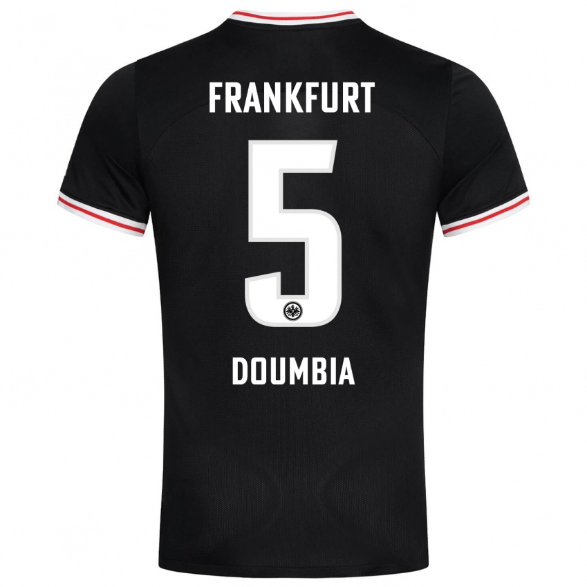 Kvinder Fousseny Doumbia #5 Sort Udebane Spillertrøjer 2023/24 Trøje T-Shirt
