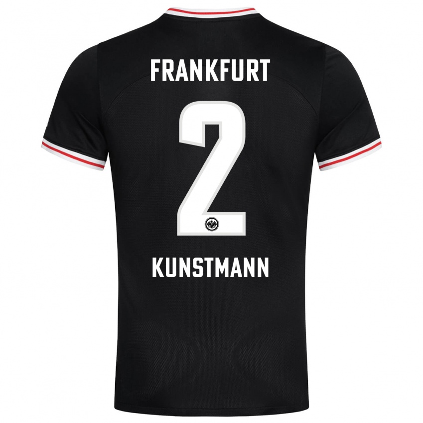 Kvinder Kelvin Kunstmann #2 Sort Udebane Spillertrøjer 2023/24 Trøje T-Shirt