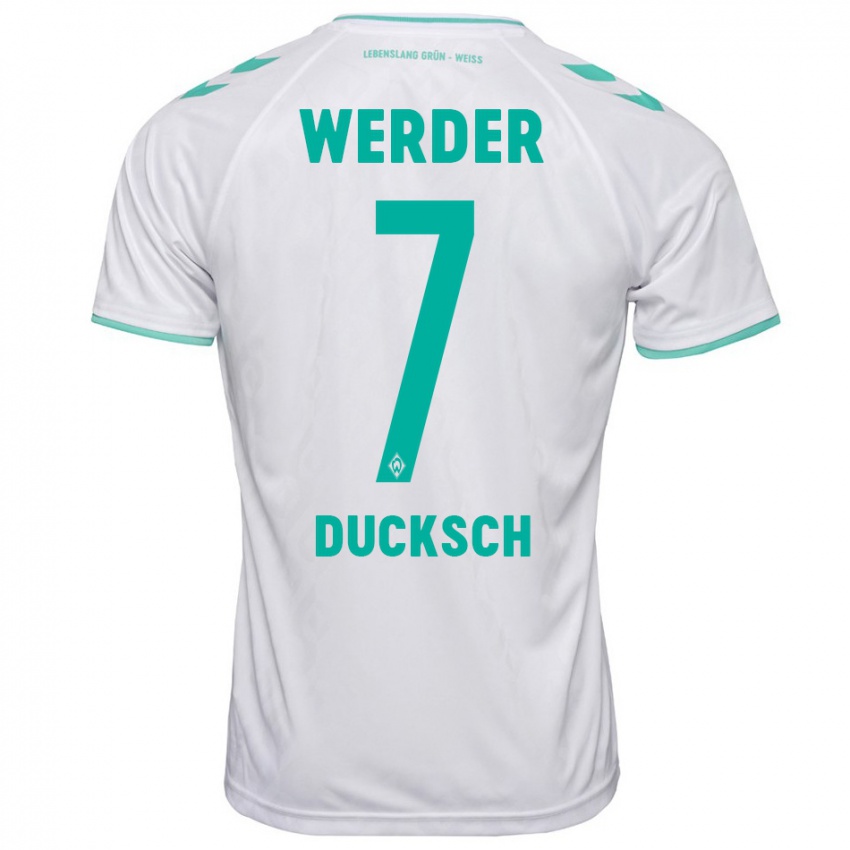 Kvinder Marvin Ducksch #7 Hvid Udebane Spillertrøjer 2023/24 Trøje T-Shirt