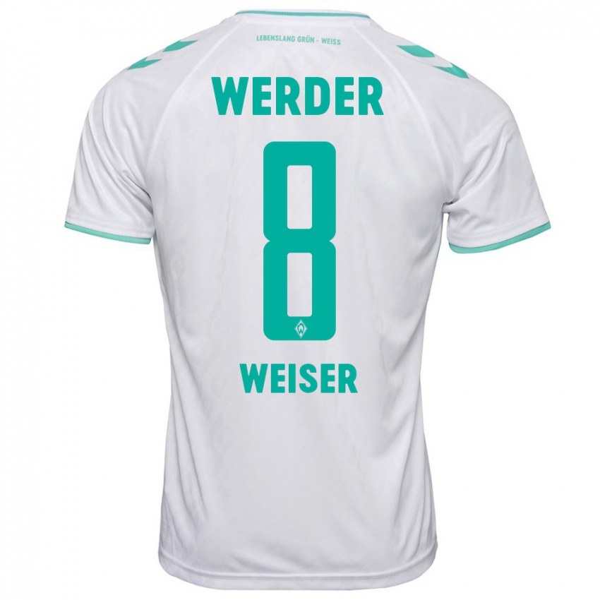 Kvinder Mitchell Weiser #8 Hvid Udebane Spillertrøjer 2023/24 Trøje T-Shirt