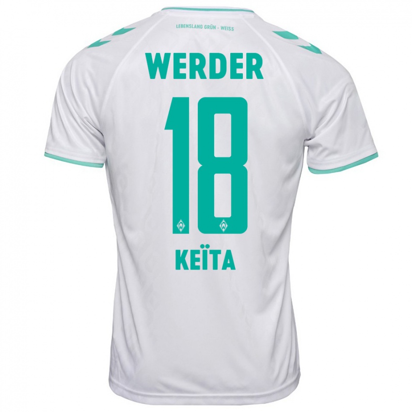 Kvinder Naby Keïta #18 Hvid Udebane Spillertrøjer 2023/24 Trøje T-Shirt