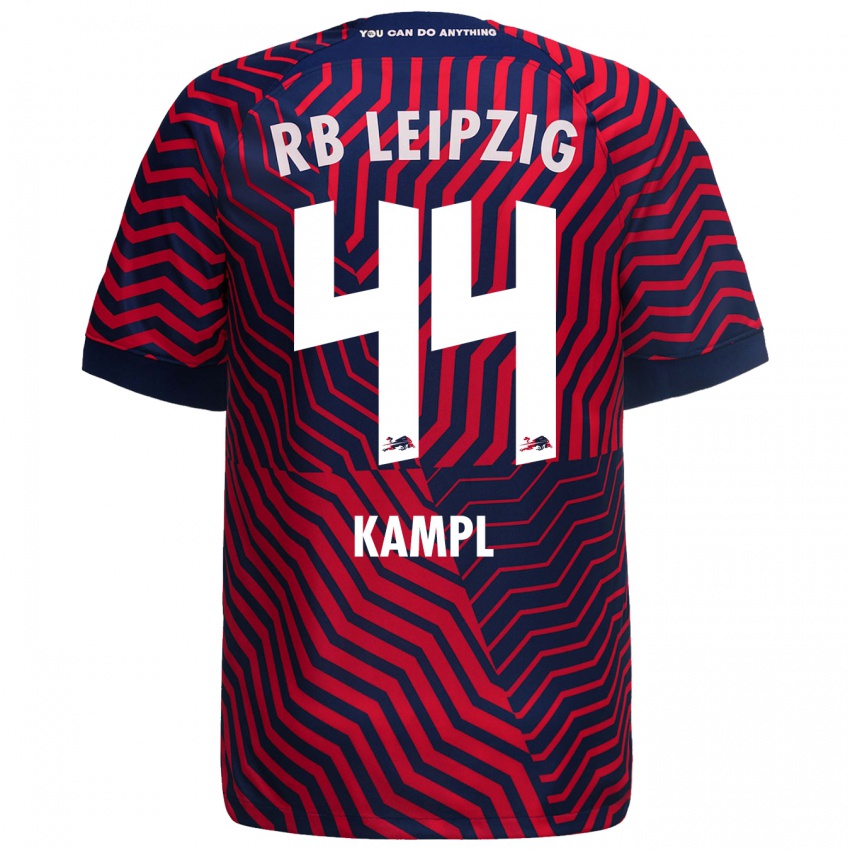Kvinder Kevin Kampl #44 Blå Rød Udebane Spillertrøjer 2023/24 Trøje T-Shirt