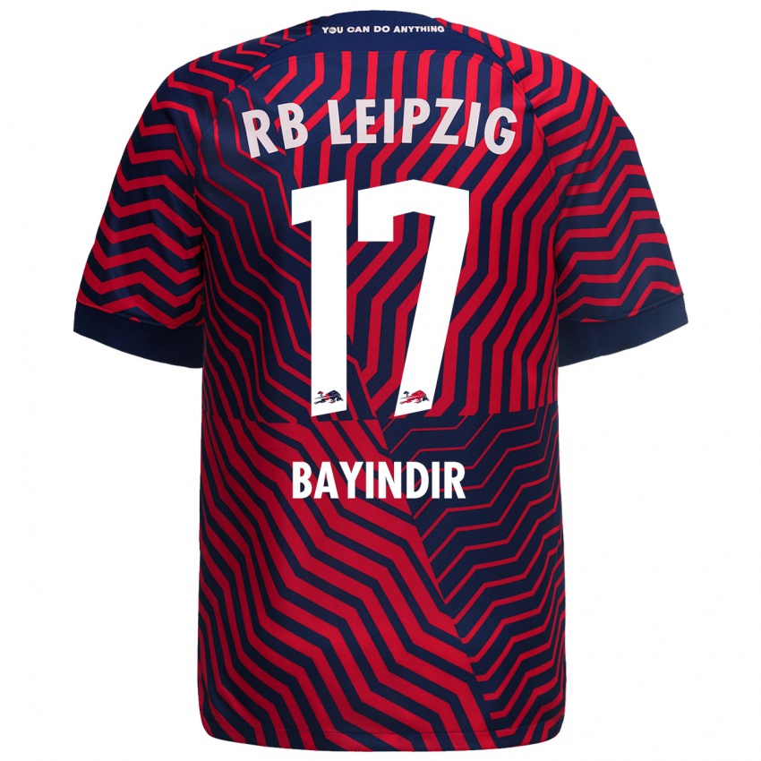 Kvinder Aris Bayindir #17 Blå Rød Udebane Spillertrøjer 2023/24 Trøje T-Shirt