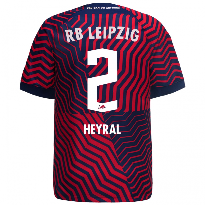 Kvinder Neo Heyral #2 Blå Rød Udebane Spillertrøjer 2023/24 Trøje T-Shirt