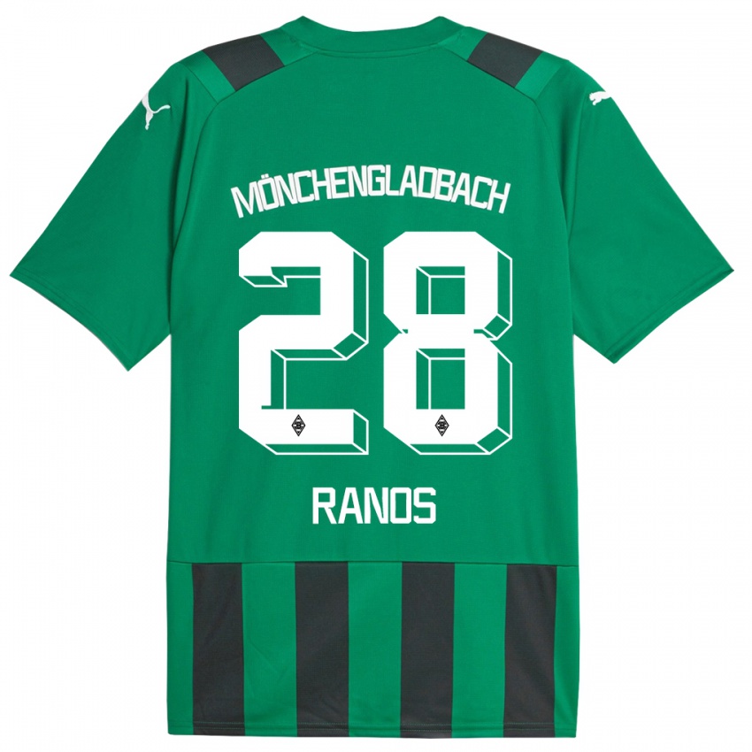 Kvinder Grant-Leon Ranos #28 Sort Grøn Udebane Spillertrøjer 2023/24 Trøje T-Shirt
