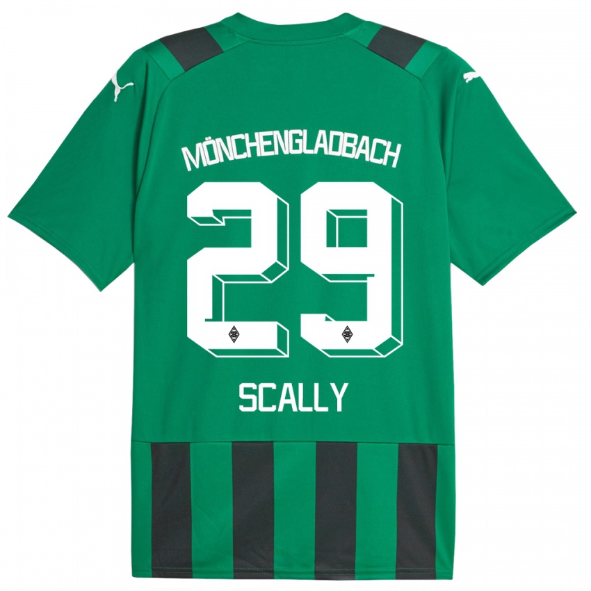 Kvinder Joe Scally #29 Sort Grøn Udebane Spillertrøjer 2023/24 Trøje T-Shirt