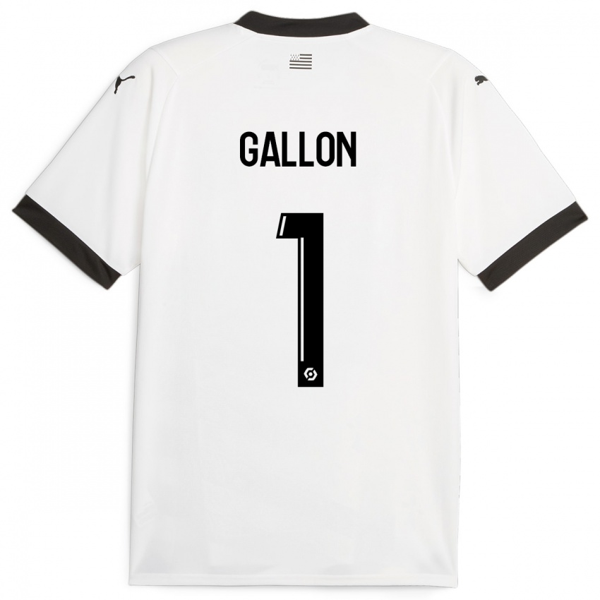 Kvinder Gauthier Gallon #1 Hvid Udebane Spillertrøjer 2023/24 Trøje T-Shirt