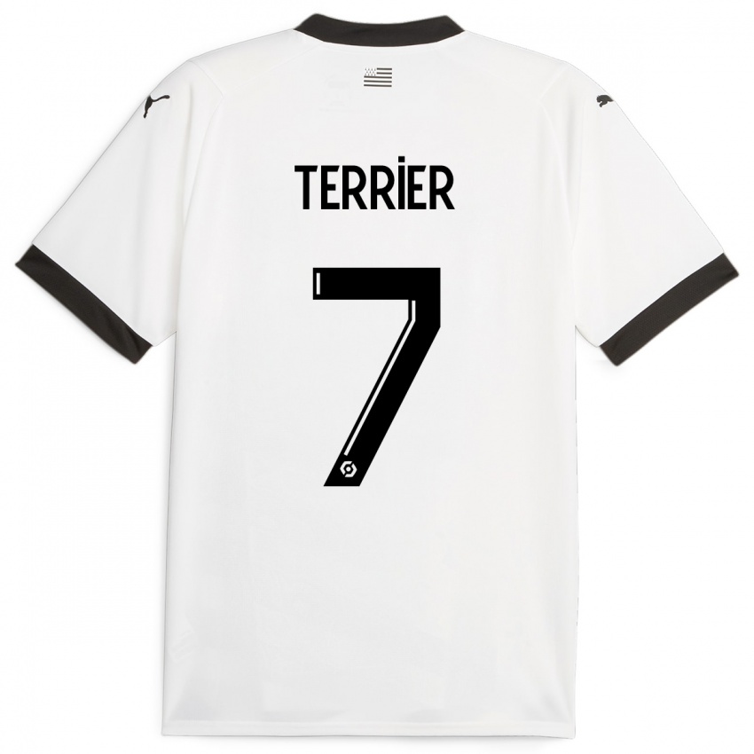 Kvinder Martin Terrier #7 Hvid Udebane Spillertrøjer 2023/24 Trøje T-Shirt
