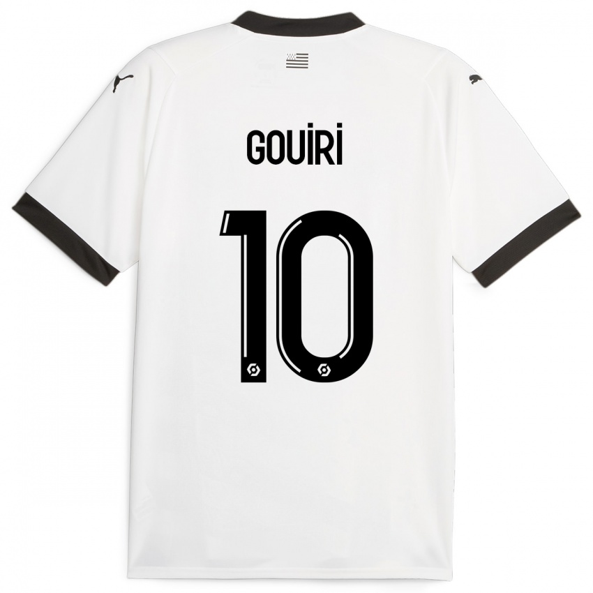 Kvinder Amine Gouiri #10 Hvid Udebane Spillertrøjer 2023/24 Trøje T-Shirt