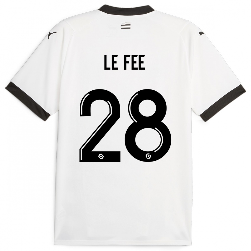 Kvinder Enzo Le Fée #28 Hvid Udebane Spillertrøjer 2023/24 Trøje T-Shirt