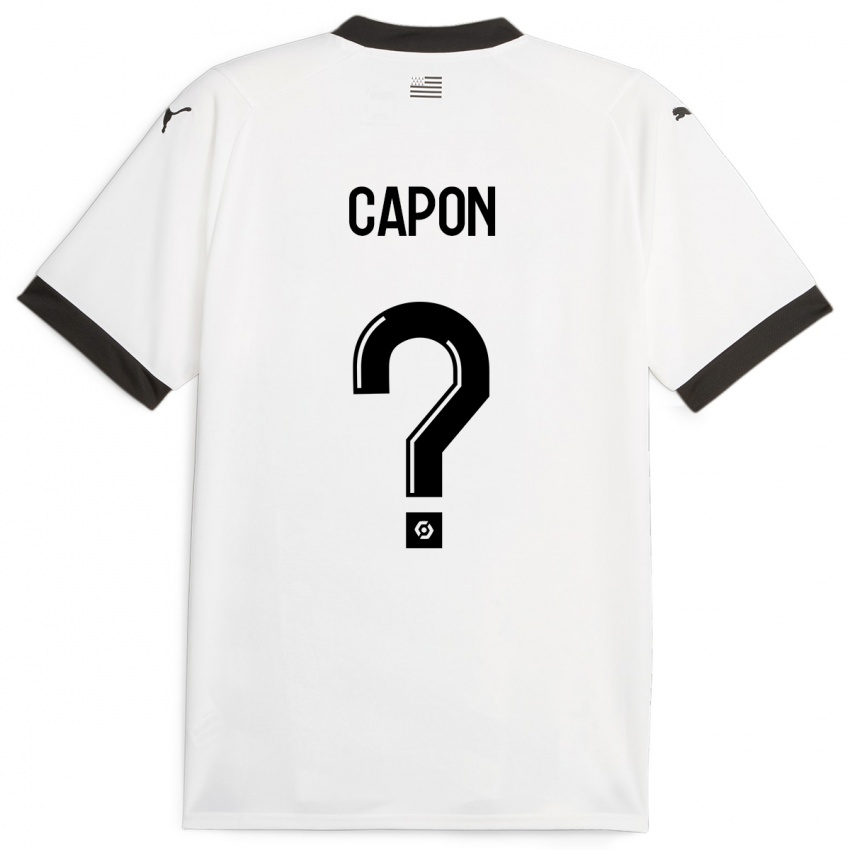 Kvinder José Capon #0 Hvid Udebane Spillertrøjer 2023/24 Trøje T-Shirt