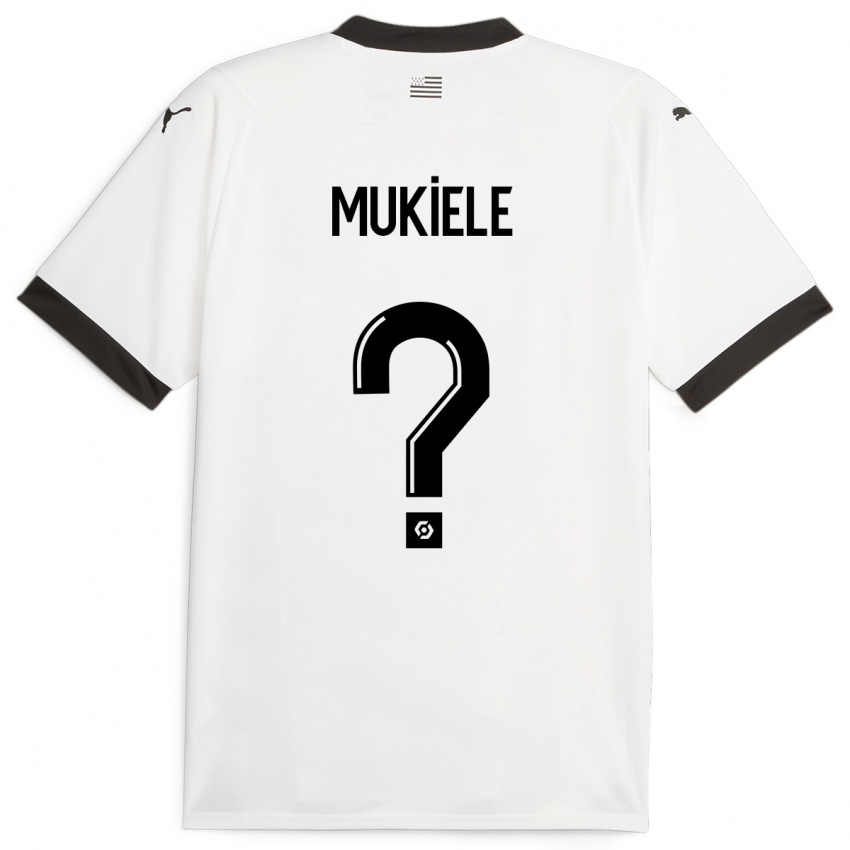 Kvinder Nordan Mukiele #0 Hvid Udebane Spillertrøjer 2023/24 Trøje T-Shirt