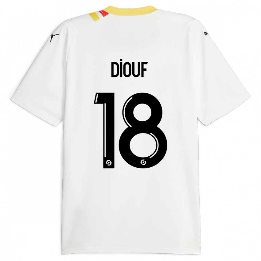 Kvinder Andy Diouf #18 Sort Udebane Spillertrøjer 2023/24 Trøje T-Shirt