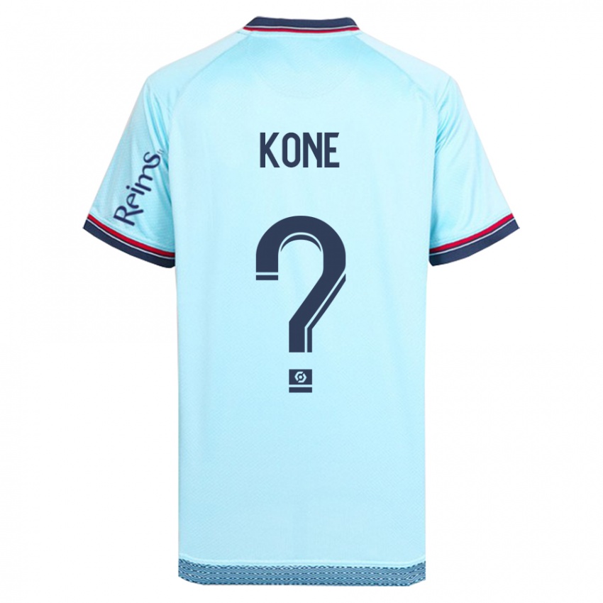Kvinder Abdoul Koné #0 Himmelblå Udebane Spillertrøjer 2023/24 Trøje T-Shirt