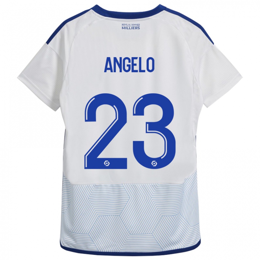 Kvinder Ângelo #23 Hvid Udebane Spillertrøjer 2023/24 Trøje T-Shirt