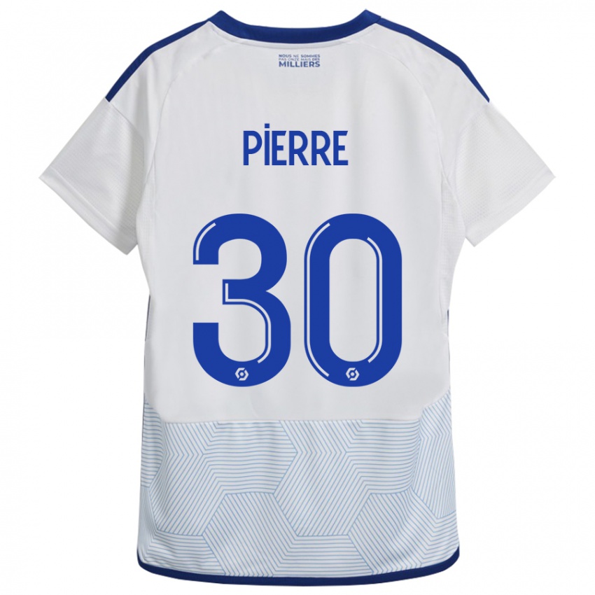 Kvinder Alexandre Pierre #30 Hvid Udebane Spillertrøjer 2023/24 Trøje T-Shirt