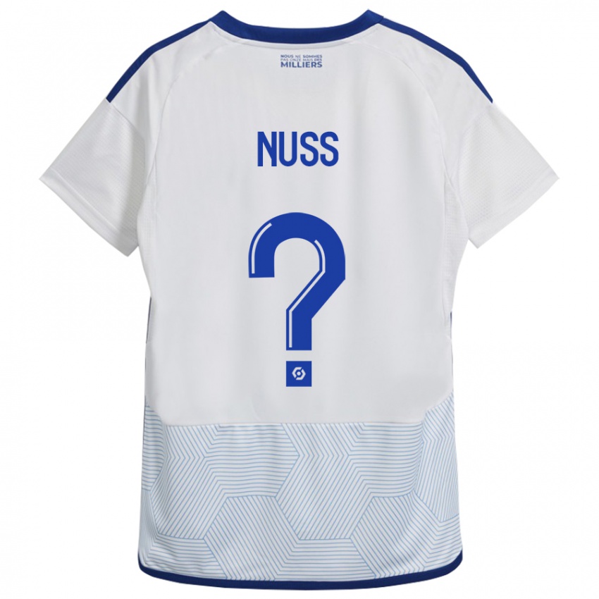 Kvinder Antoine Nuss #0 Hvid Udebane Spillertrøjer 2023/24 Trøje T-Shirt