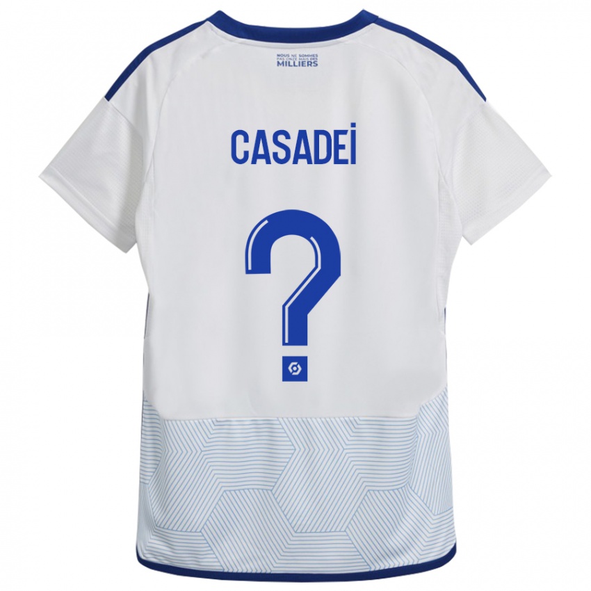 Kvinder Alexis Casadei #0 Hvid Udebane Spillertrøjer 2023/24 Trøje T-Shirt
