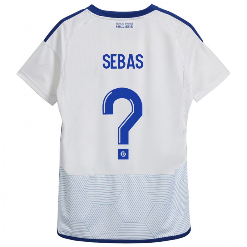 Kvinder Jérémy Sebas #0 Hvid Udebane Spillertrøjer 2023/24 Trøje T-Shirt