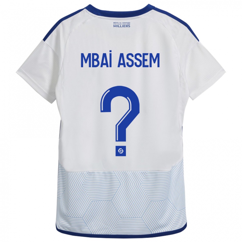 Kvinder Chris Mbaï-Assem #0 Hvid Udebane Spillertrøjer 2023/24 Trøje T-Shirt