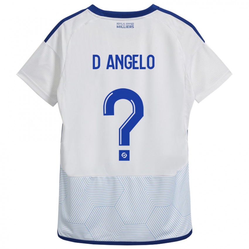 Kvinder Gianni D'angelo #0 Hvid Udebane Spillertrøjer 2023/24 Trøje T-Shirt