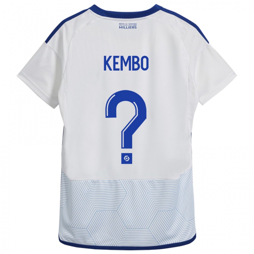 Kvinder Driss Kembo #0 Hvid Udebane Spillertrøjer 2023/24 Trøje T-Shirt