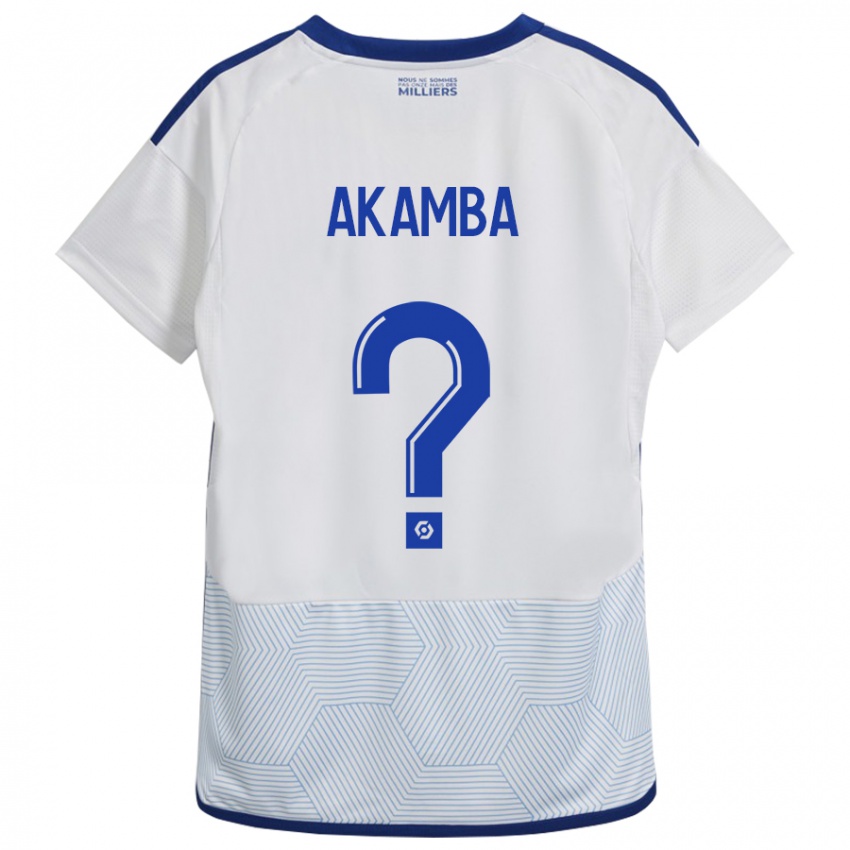 Kvinder Fred Akamba #0 Hvid Udebane Spillertrøjer 2023/24 Trøje T-Shirt
