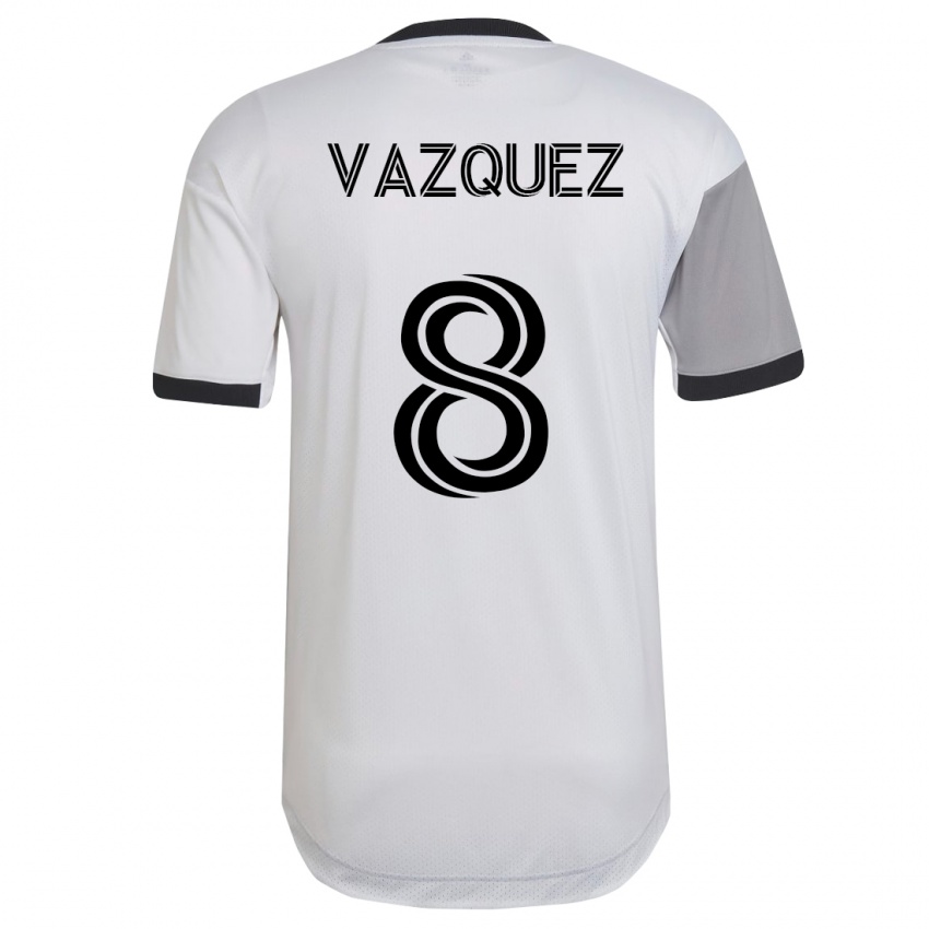 Kvinder Víctor Vázquez #8 Hvid Udebane Spillertrøjer 2023/24 Trøje T-Shirt