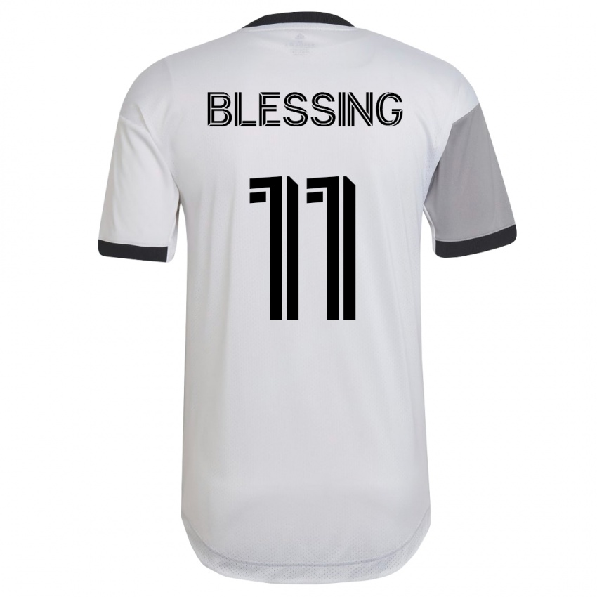 Kvinder Latif Blessing #11 Hvid Udebane Spillertrøjer 2023/24 Trøje T-Shirt