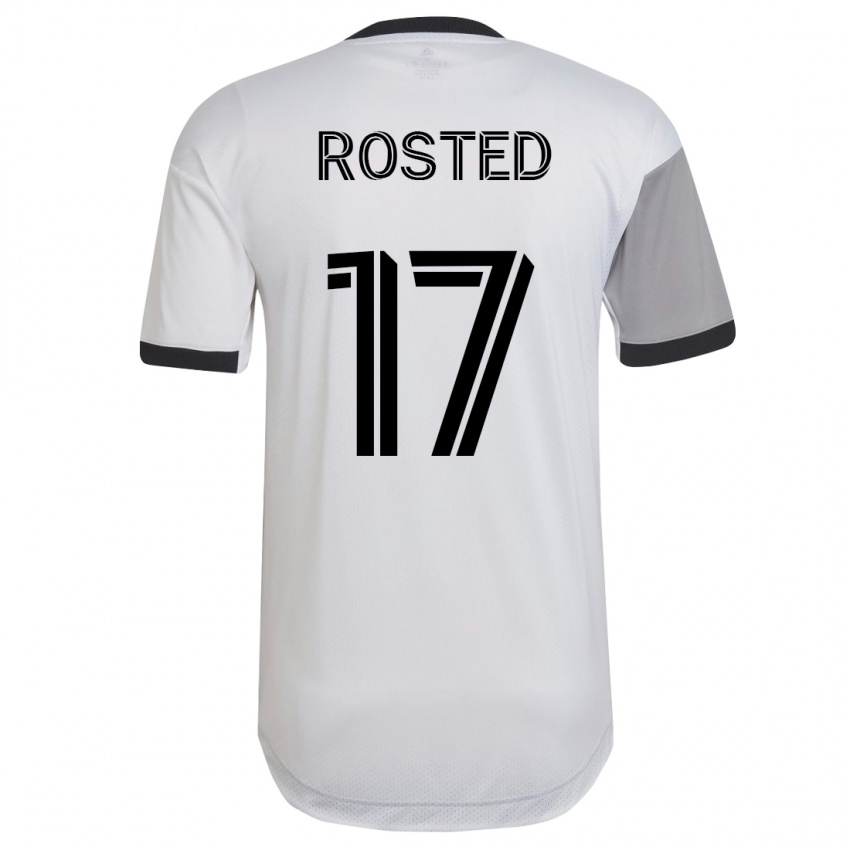 Kvinder Sigurd Rosted #17 Hvid Udebane Spillertrøjer 2023/24 Trøje T-Shirt