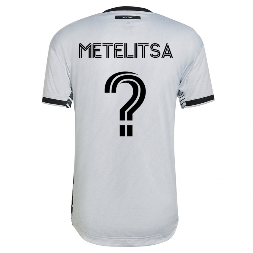 Kvinder Christian Metelitsa #0 Hvid Udebane Spillertrøjer 2023/24 Trøje T-Shirt