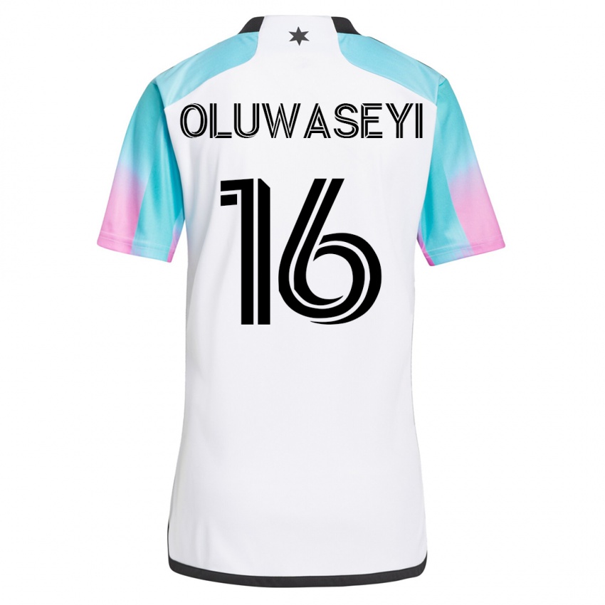 Kvinder Tani Oluwaseyi #16 Hvid Udebane Spillertrøjer 2023/24 Trøje T-Shirt