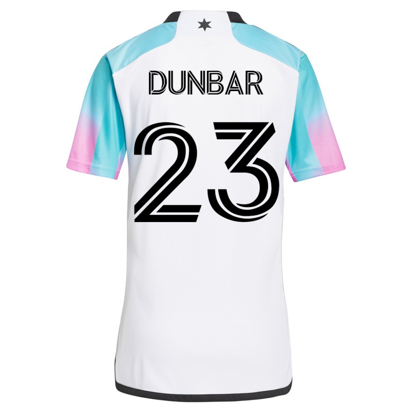 Kvinder Cameron Dunbar #23 Hvid Udebane Spillertrøjer 2023/24 Trøje T-Shirt
