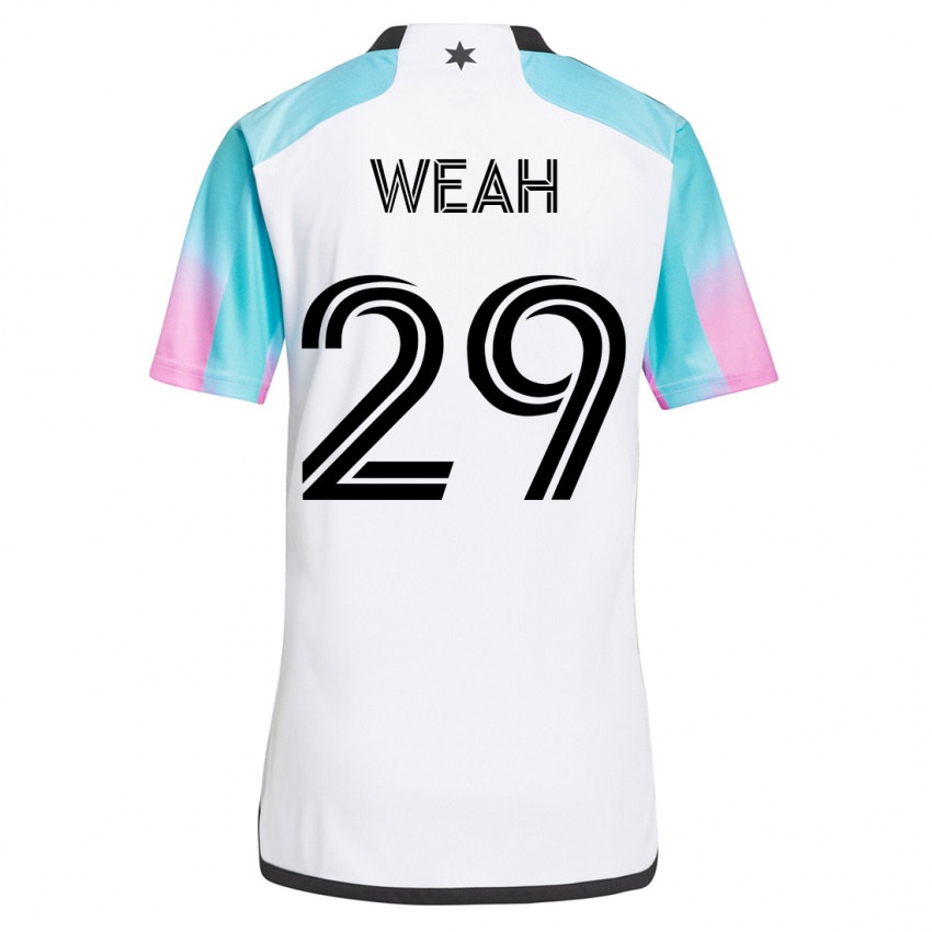 Kvinder Patrick Weah #29 Hvid Udebane Spillertrøjer 2023/24 Trøje T-Shirt