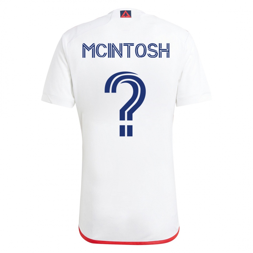 Kvinder Damario Mcintosh #0 Hvid Rød Udebane Spillertrøjer 2023/24 Trøje T-Shirt