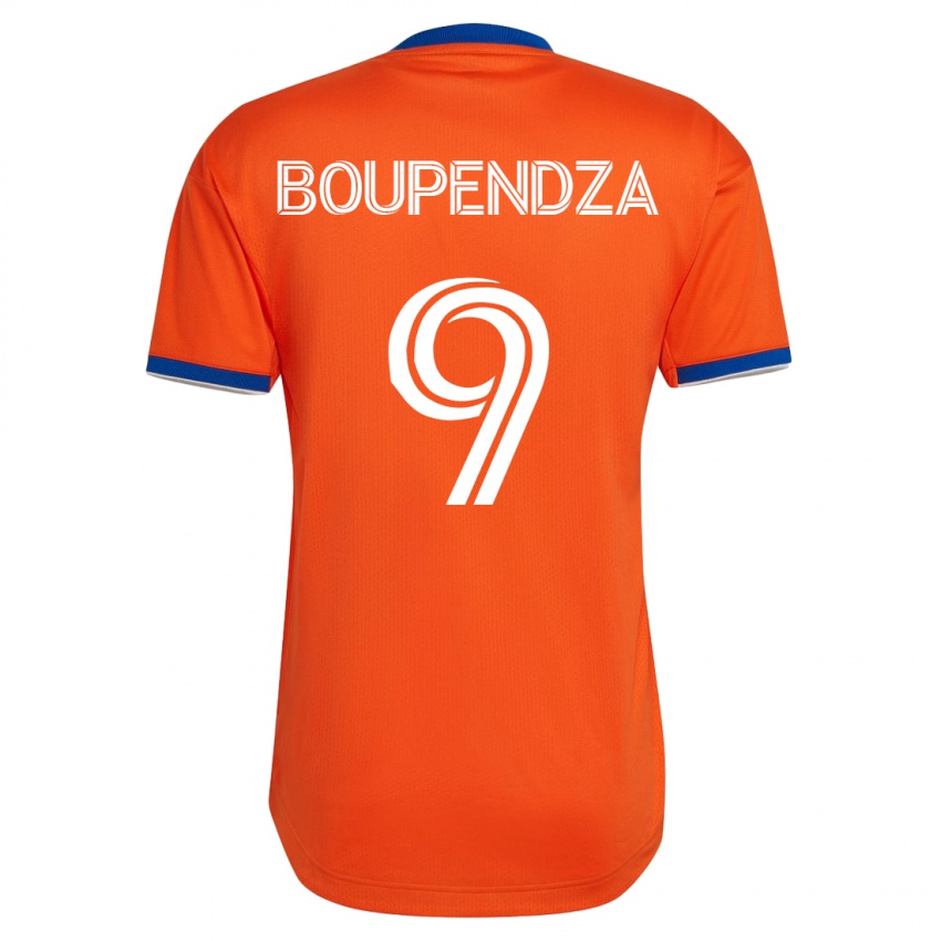 Kvinder Aaron Boupendza #9 Hvid Udebane Spillertrøjer 2023/24 Trøje T-Shirt