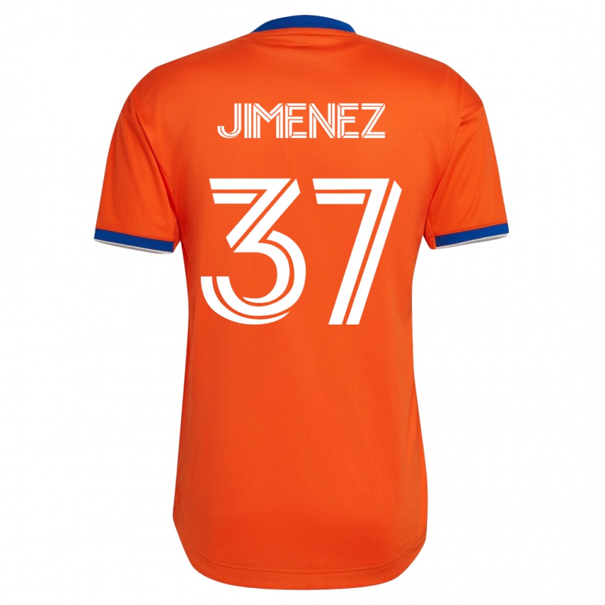 Kvinder Stiven Jimenez #37 Hvid Udebane Spillertrøjer 2023/24 Trøje T-Shirt