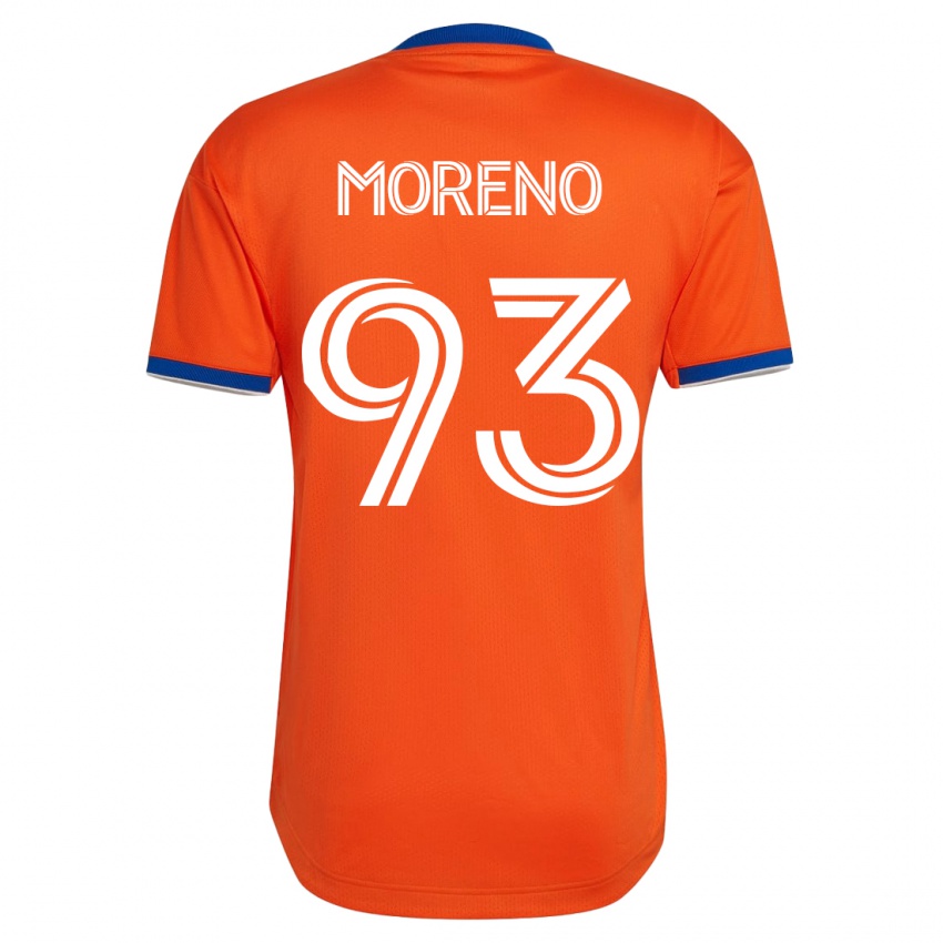 Kvinder Júnior Moreno #93 Hvid Udebane Spillertrøjer 2023/24 Trøje T-Shirt