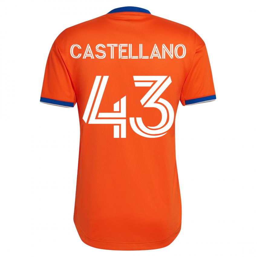 Kvinder Jesús Castellano #43 Hvid Udebane Spillertrøjer 2023/24 Trøje T-Shirt